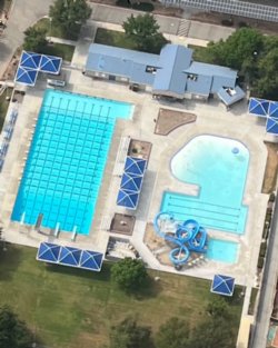 Overheard view- Aquatics Complex